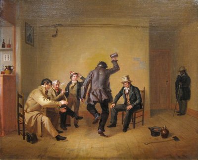 Bar Room Scene at the Art Institute of Chicago by William Sidney Mount